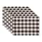DII® Heavyweight Check Fringed Cotton Placemats, 6ct.